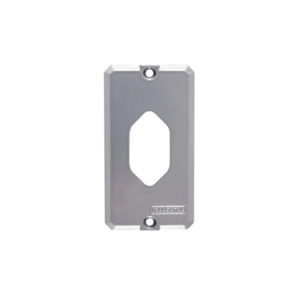 Tampa 1 posto tomada vertical NBR para condulete 3/4” Tramontina Tampa 1 posto tomada vertical NBR para condulete 3/4” Tramontina