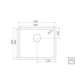 Cuba Quadrum 50 Inox Acetinado