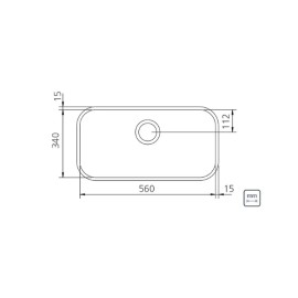 Cuba Embutir Lavinia 56 BL Inox Brilho