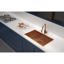 Dosador Sabão inox Rose Gold Recipiente Plástico 500 ml revestimento PVD Tramontina 94517404