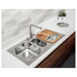 Tábua para Cubas Pias Cozinha Tramontina em Madeira 420 x 360 mm 94530006