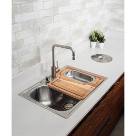 Tábua para Cubas Sobrepor Morgana Tramontina em Madeira 43,5 x 41 cm 94530016