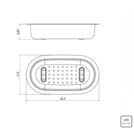 Cesto Coador Tramontina em Aço Inox compátivel Tábua em madeira 94532006