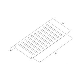 Escorredor Tramontina Aço Inox 30x16 cm P/ Calha Umida 94534013