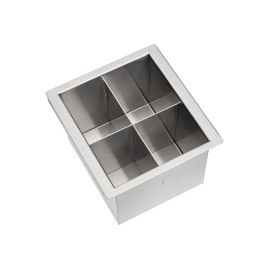 Escorredor Porta Talheres Tramontina Aço Inox 15x16 cm P/ Calha Umida 94534014