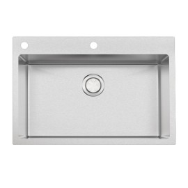 Cuba Sobrepor Quadrum Flush 70 Inox Acetinado