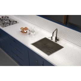 Cuba Quadrum PVD Black 50x40 Inox