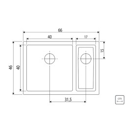 Cuba Quadrum 66x46 2 Cubas Acetinado