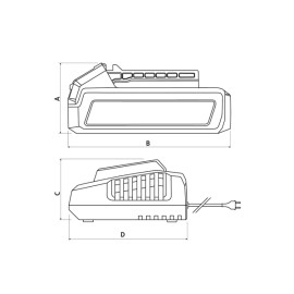 Kit 2 Baterias 20V 2,0Ah + Carregador 2,0A Tramontina by Total 42300222