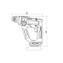 Martelete Perfurador/Rompedor 20V SDS-Plus 11/16" (18 mm) Brushless Tramontina by Total 42305122