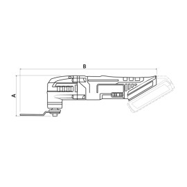 Multiferramenta Oscilante 20V 0-5000/20000 opm Tramontina by Total 42306008