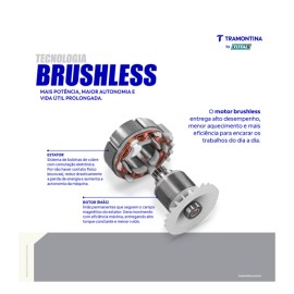 Esmerilhadeira Angular 20V 5" (125 mm) 1200W Brushless Tramontina by Total 42306205
