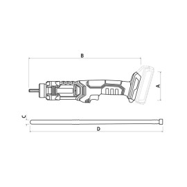 Vibrador de Concreto 20V 2300 rpm Tramontina by Total 42316001