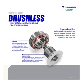 Kit Parafusadeira/Furadeira de Impacto 20V 66 N.m + Parafusadeira de Impacto 20V 285 N.m Tramontina by Total 42328001