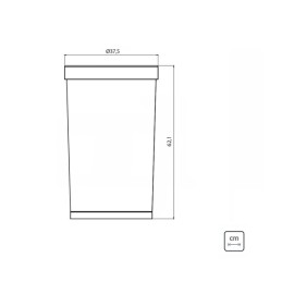 Lixeira Molise Inox Acabamento Acetinado 50L Tramontina 94539002