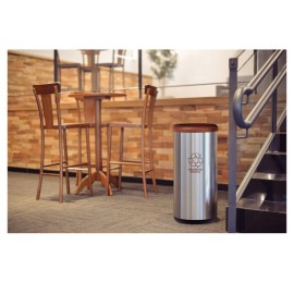 Lixeira Piemonte Marrom Inox Acabamento Acetinado 40L Tramontina 94539223