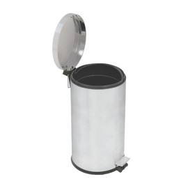 Lixeira com Pedal Brasil Plus em Aço Inox com Acabamento Acetinado e Balde Interno 20L Tramontina 94538520