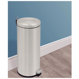 Lixeira com Pedal Brasil Plus em Aço Inox com Acabamento Acetinado e Balde Interno 30L Tramontina 94538530
