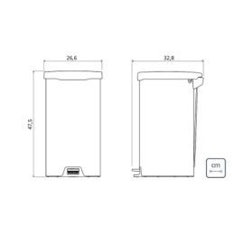 Lixeira com Pedal Tramontina New em Aço Inox com Acabamento Polido 20 L Tramontina 94538720