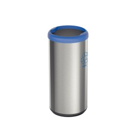Lixeira Selecta Plus Azul Inox Acabamento Scotch Brite 40L Tramontina 94539221