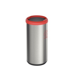Lixeira Selecta Plus Vermelha Inox Acabamento Scotch Brite 40L Tramontina 94539222