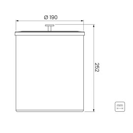 Lixeira Inox Tramontina Útil Acabamento Acabamento Acetinado 5 L 94540036
