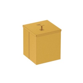 Lixeira Tramontina Luz 4,5 L em Inox Acabamento Acetinado revestimento Gold a base verniz 94540061