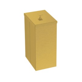 Lixeira Tramontina Luz Slim em Aço Inox Acabamento Acetinado Revestimento Gold 5,5 L 94540071