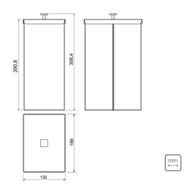 Lixeira Tramontina Luz Slim em Aço Inox Acabamento Acetinado Revestimento Gold 5,5 L 94540071
