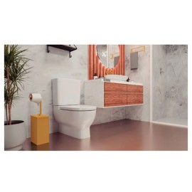 Lixeira Gold 5,5L Slim Aço Inox com Acabamento Acetinado e Suporte para Papel Higiênico Tramontina 94540081