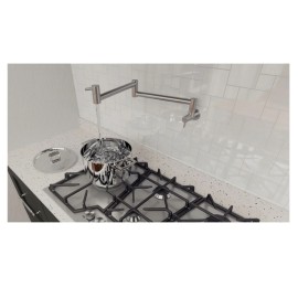 Torneira de parede Flexion Wall em aço inox Tramontina 94520033