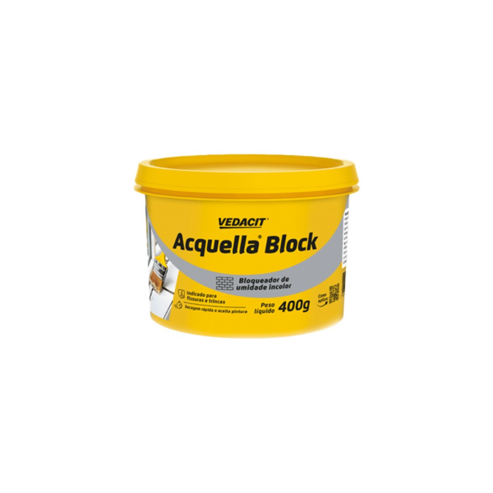Impermeabilizante Acquella Block 400g Vedacit Impermeabilizante Acquella Block 400g Vedacit