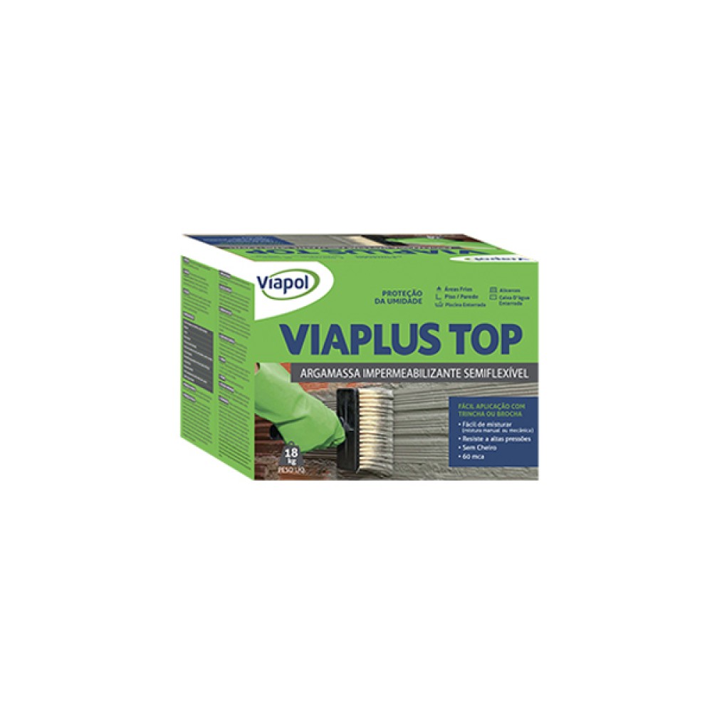 Revestimento Flexível Viaplus TOP 18Kg Viapol Revestimento Flexível Viaplus TOP 18Kg Viapol