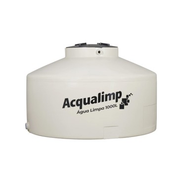 Caixa d’água Polietileno 1000L Água Limpa c/ filtro e boia Acqualimp