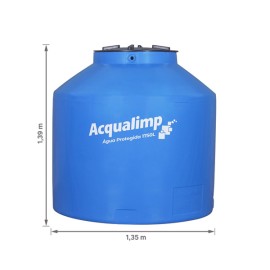 Caixa d’água Polietileno 1750L Água protegida Acqualimp