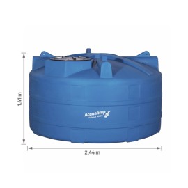 Tanque Reservatório de Polietileno 5000L 1,38m Acqualimp Tanque Reservatório de Polietileno 5000L 1,38m Acqualimp