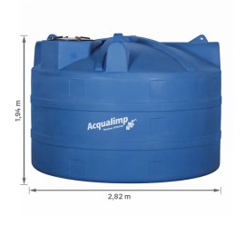 Tanque Reservatório de Polietileno 10.000L 1,94m Acqualimp Tanque Reservatório de Polietileno 10.000L 1,94m Acqualimp