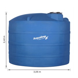 Tanque Reservatório de Polietileno 15.000L 2,48m Acqualimp Tanque Reservatório de Polietileno 15.000L 2,48m Acqualimp