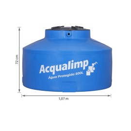 Caixa d’água Polietileno 500L Água protegida Acqualimp Caixa d’água Polietileno 500L Água protegida Acqualimp