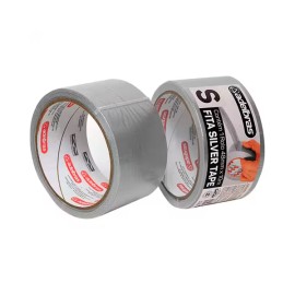 Fita Multiuso Reforçada Silver Tape Prata 48mmx10m Adelbras
