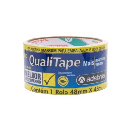 Fita para Embalagem e empacotamento Marrom 48mmx45m Adelbras
