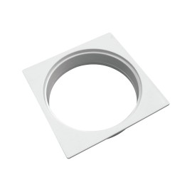 Porta Grelha Quadrado Dn 100 Branco Amanco 11766 Porta Grelha Quadrado Dn 100 Branco Amanco 11766