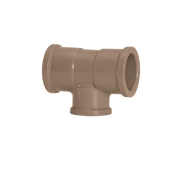 Tê Redução PVC Soldável 50mm x 25mm para Água Fria 11825