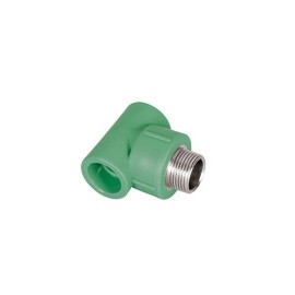 Tê Metálico Central F/M/F Dn 32 X 1/2 Água Quente PPR 14753 Tê Metálico Central F/M/F Dn 32 X 1/2 Água Quente PPR 14753
