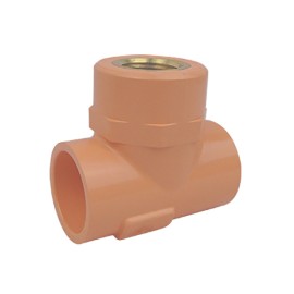 Tê F/F/F Adaptador Para Bico Npt 1.1/4 X 1/2 incêndio CPVC 19097 Tê F/F/F Adaptador Para Bico Npt 1.1/4 X 1/2 incêndio CPVC 19097