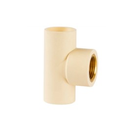 Tê Transição Agua Quente Super CPVC X Metal Metálico Dn 22 X 3/4 Amanco 20317 Tê Transição Agua Quente Super CPVC X Metal Metálico Dn 22 X 3/4 Amanco 20317