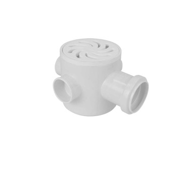Caixa Sifonada Redonda 3 Entradas Dn 100 X 150 X 50 Gr Cromada Amanco 20781