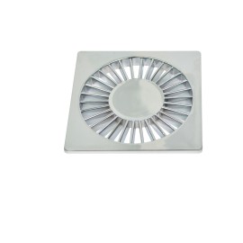 Grelha Quadrada Radial Dn 100 Cromada Amanco 90604 Grelha Quadrada Radial Dn 100 Cromada Amanco 90604