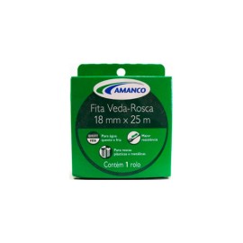 Fita Veda Rosca 18 Mm X 25 M Água Fria Amanco 99316 Fita Veda Rosca 18 Mm X 25 M Água Fria Amanco 99316