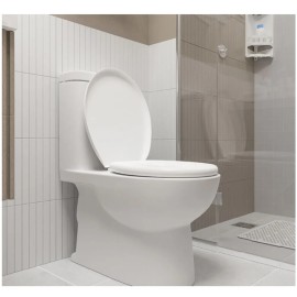 Assento Sanitário Oval Almofadado Perfumado Branco Astra